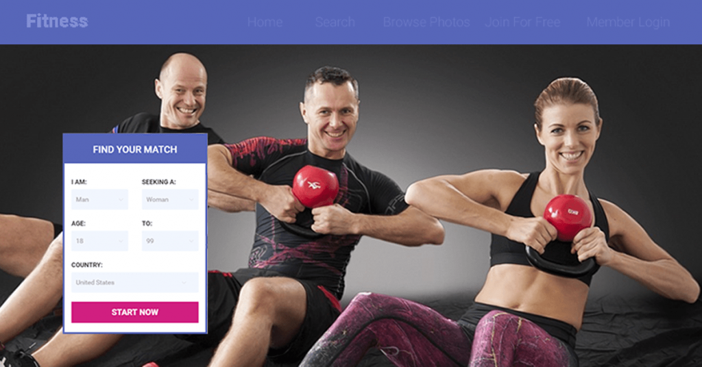 Fitness dating website made using dating software